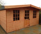 Rufford Lodge Summer House 14" x 11" - complete with insulation and internal cladding